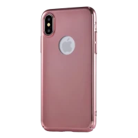 Husă Devia Mirror - iPhone XS/X, Rose Gold