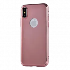 Husă Devia Mirror - iPhone XS/X, Rose Gold