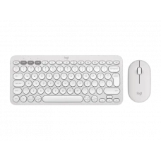 Set Tastatură + Mouse Logitech Pebble 2 Combo, Fără fir, Alb
