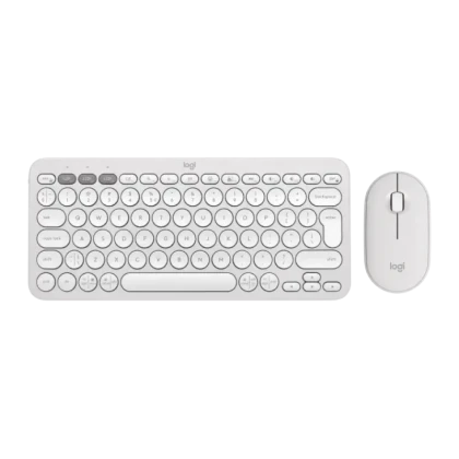 Клавиатура и мышь Logitech Pebble 2 Combo, Беспроводное, Белый