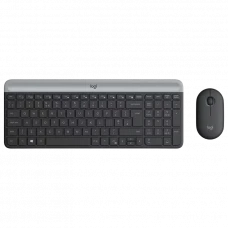 Set Tastatură + Mouse Logitech MK470, Fără fir, Grafit