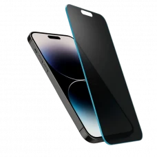 Sticlă de protecție Spigen iPhone 14 Pro Max, Glass Slim Privacy, Negru