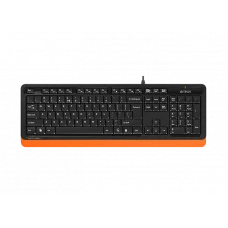 Tastatură A4Tech FK10, Cu fir, Negru/Portocaliu