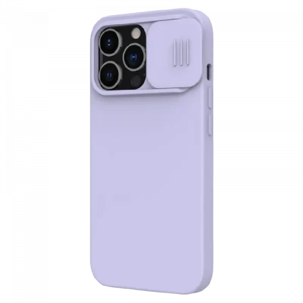 Husă Nillkin iPhone 13 Pro Max, CamShield Silky Silicone, Misty Purple