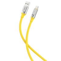 Cable de date XO NB251, USB Type-A/USB Type-C, 1m, Galben
