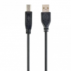 Cablu de date pentru periferice Gembird CCP-USB2-AMBM-15, USB Type-A/USB Type-B, 5m, Negru