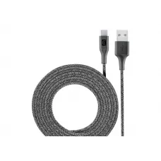 Cablu încărcare și sincronizare Cellularline Long Cable, USB/USB Type-C, 2,5m, Negru