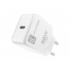 Зарядное устройство Cellularline USB-C Charger 30W, 30Вт, Белый