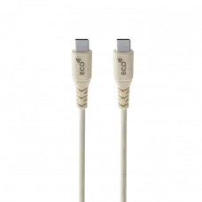 Cablu încărcare și sincronizare Cellularline Become Eco Cable, USB Type-C/USB Type-C, 1,2m, Bej