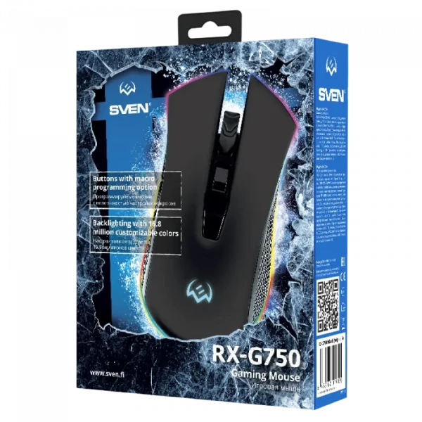 Игровая мышь SVEN RX-G750, Чёрный