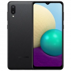 Смартфон Samsung Galaxy A02, 2Гб/32Гб, Чёрный