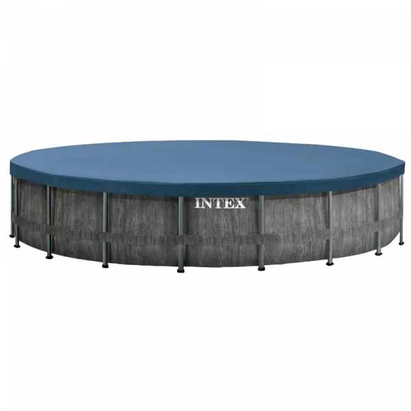 Piscină cu cadru metalic Intex GreyWood Premium, 16805L, Gri, 26742