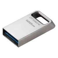 USB Flash накопитель Kingston DataTraveler Micro, 128Гб, Серебристый