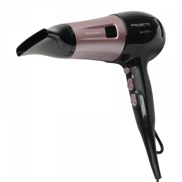 Фен Rowenta Powerline CV5940F0, 2400 Вт, Чёрный | Розовый