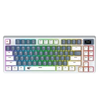 Клавиатура Havit KB884L, Проводное, Белый | Синий