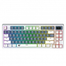 Tastatură Havit KB884L, Cu fir, Alb | Albastru