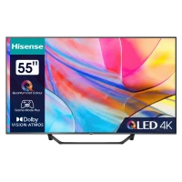 55 QLED SMART Телевизор Hisense 55A7KQ, 3840x2160 4K UHD, VIDAA U6.0, Серый