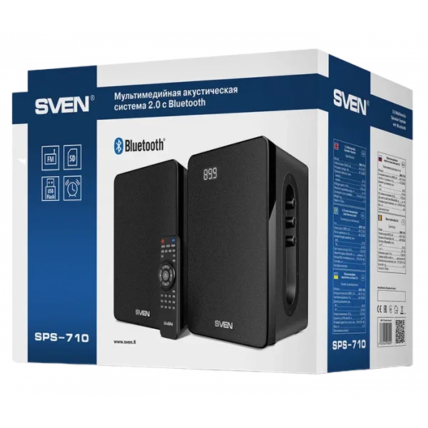 Boxe pentru calculator 2.0 SVEN SPS-710, Negru