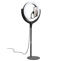 Монопод для селфи Devia Holder with LED lamp, Чёрный