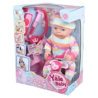 Păpușă cu accesorii Yale Baby 40cm