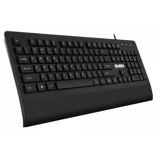 Клавиатура SVEN KB-E5500, Проводное, Чёрный