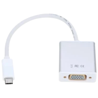 Adaptor Video APC Electronic APC-631006, Type-C - VGA D-Sub, 0,15m, Alb