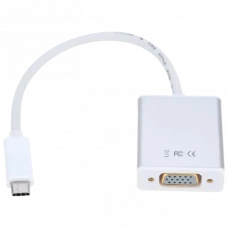 Adaptor Video APC Electronic APC-631006, Type-C - VGA D-Sub, 0,15m, Alb