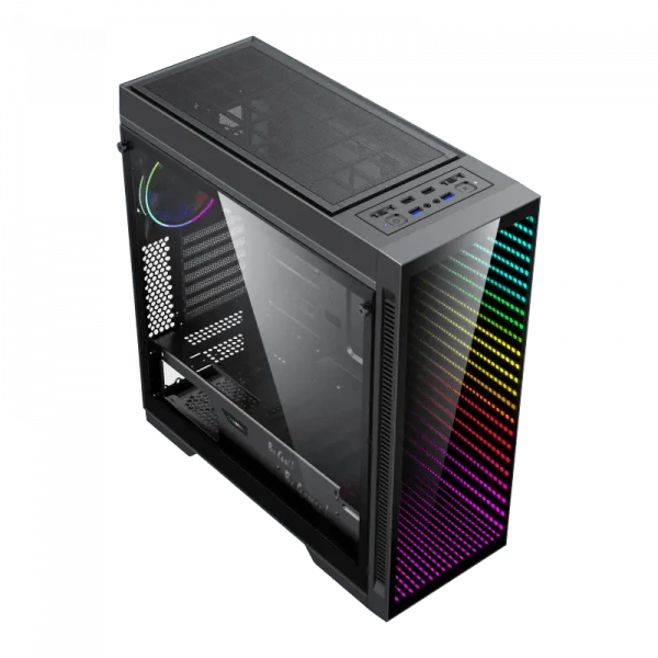 Компьютерный корпус Gamemax Abyss TR, Midi-Tower, Без блока питания, Чёрный