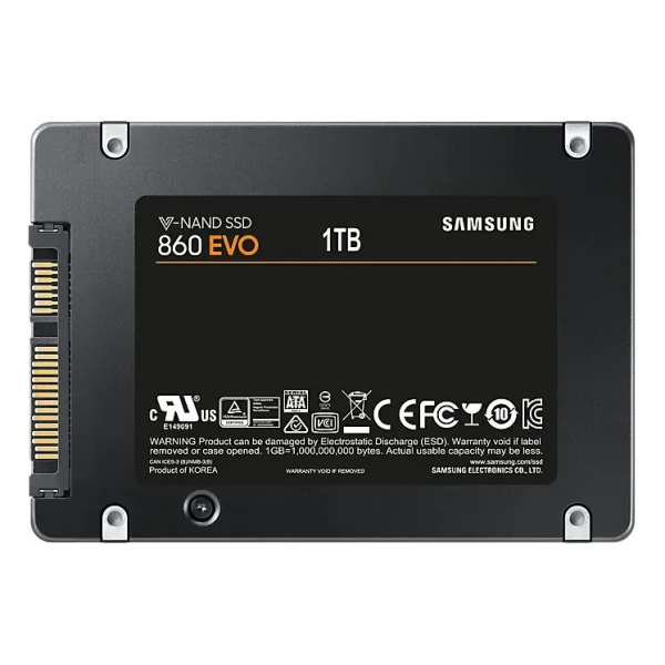 SSD Samsung 860 EVO / 2.5 inch / 1.0TB / SATA / R/W 550/520MB/s / 98K IOPS / MJX / V-NAND 3bit MLC