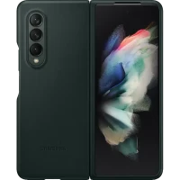 Чехол книжка Samsung Leather Cover for Galaxy Z Fold 3, Зеленый