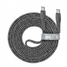 Cablu de încărcare și date Rivacase PS6105, USB Type-C/USB Type-C, 2,1m, Gri