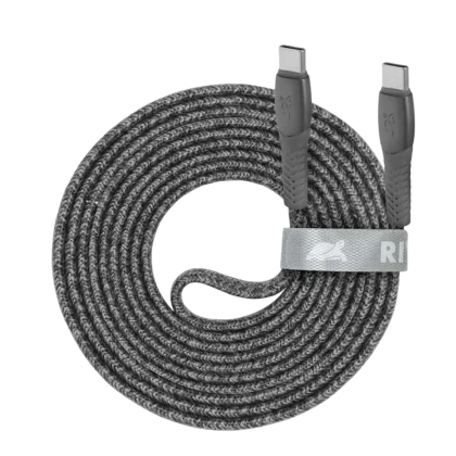 Кабель для зарядки и передачи данных Rivacase PS6105, USB Type-C/USB Type-C, 2,1м, Серый