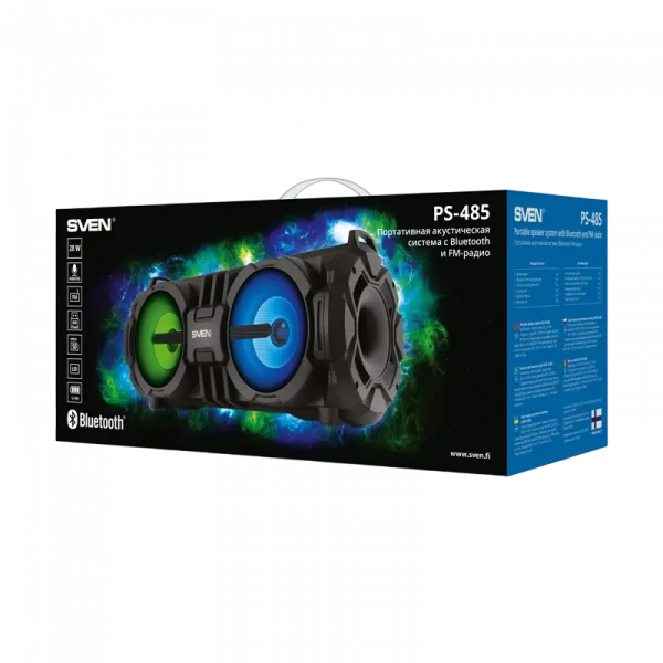Портативная колонка SVEN PS-485, Чёрный