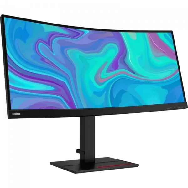 37 Монитор Lenovo T34w-20, VA 3440x1440 WQHD, Чёрный
