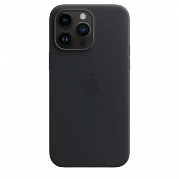 Чехол Apple iPhone 14 Pro Max Leather Case with MagSafe, Чёрный