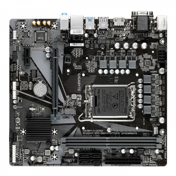 Placă de bază Gigabyte H610M H DDR4, LGA1700, Intel H610, Micro-ATX