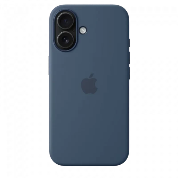 Husă Apple iPhone16 Silicone Case with MagSafe, Denim