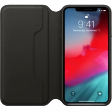 Husă tip carte Apple iPhone XS Max Case, Negru