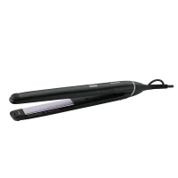Placă de îndreptat părul Philips StraightCare Sublime Ends BHS677/00, Negru