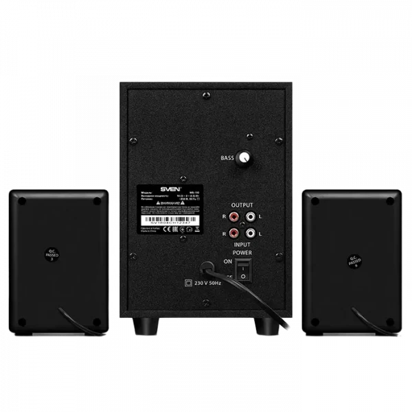 Компьютерные колонки 2.1 SVEN MS-110, Чёрный