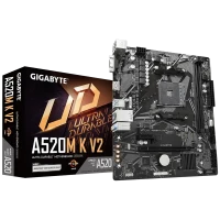 Материнская плата Gigabyte A520M K V2, AM4, AMD A520, Micro-ATX