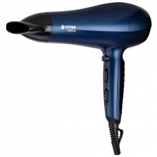 Фен VITEK VT-2530, 2400 Вт, Синий