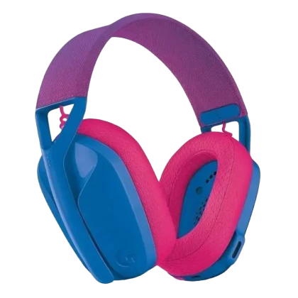 Căști gaming Logitech G435, Fără fir, Albastru/Roz