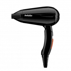 Uscător de păr compact BaByliss Travel Dry 5344E, 2000 W, Negru