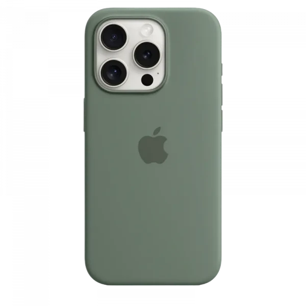 Husă Apple iPhone 15 Pro Silicone Case with MagSafe, Ciprul