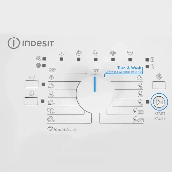 Mașină de spălat Indesit BTW D61053, 6kg, Alb