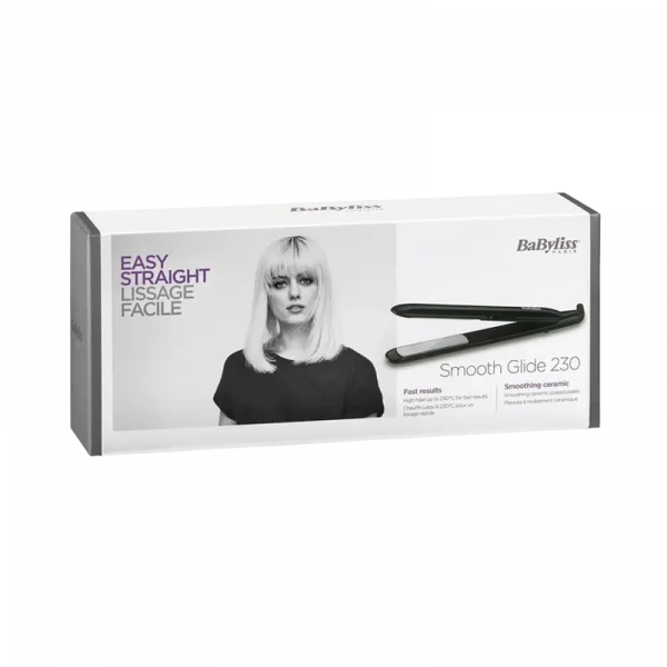 Placă de îndreptat părul BaByliss Smooth Glide ST240E, Negru