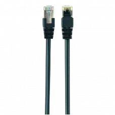 Patch cord Cablexpert PP22-1M/BK, Cat5e FTP, 1m, Negru