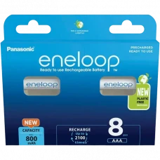 Baterii Panasonic BK-4MCDE/8HH, AAA, 800mAh, 8buc.