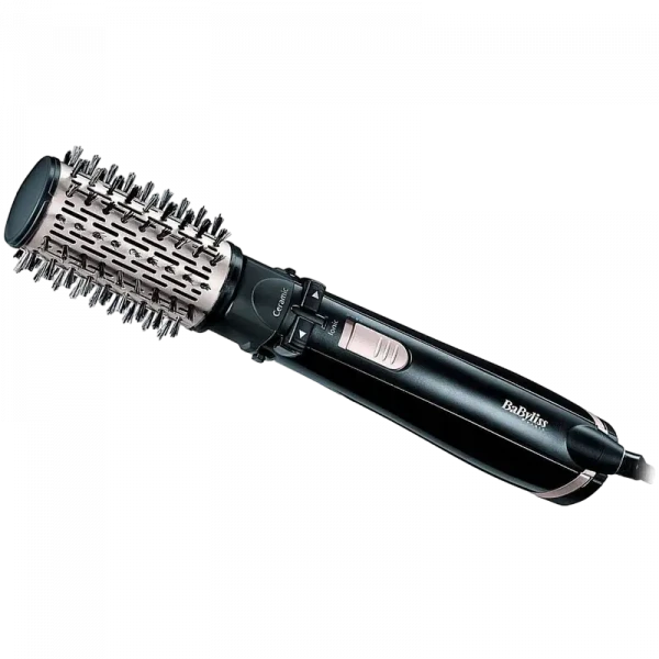 Uscător de păr-perie BaByliss Ionic Airbrush AS200E, 1000W, Negru